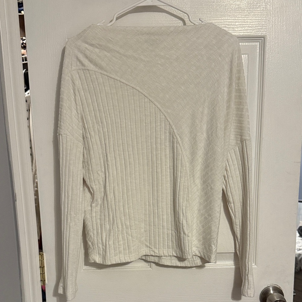 Michael Stars Cream Long Sleeve Top